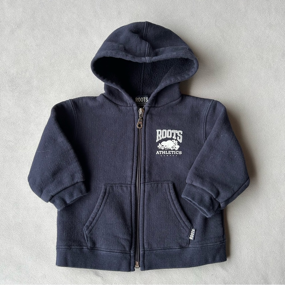 Roots ~ Full Zip Hoodie ~ Baby Size Medium 6-12 Months